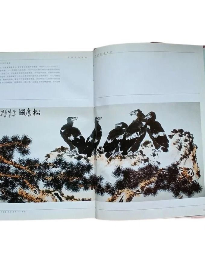 "The Famous Flowers and Birds Painting of China", "HUANIAO MINGHUA" (Цветы и птицы, знаменитые картины в жанре хуа-няо) Комплект из 3 книг. — изображение 4
